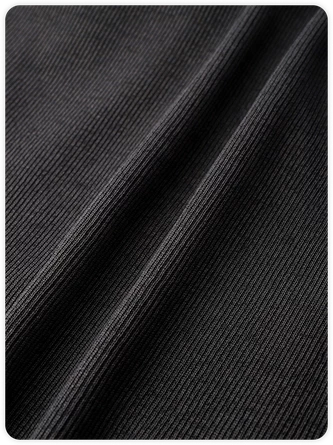 Kollyy Street Deep Gray Letter Patchwork Color Block Top T-Shirt 3 Kollyy Street Deep Gray Letter Patchwork Color Block Top T-Shirt - Image 3