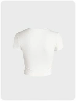 Kollyy Street White Cartoon Short Sleeves Top T-Shirt -Tops Sales 2c19a1d879aa7a1547067d6add04df2a