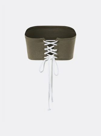 Kollyy Punk Khaki Top Tank Top & Cami 4 Kollyy Punk Khaki Top Tank Top & Cami - Image 4