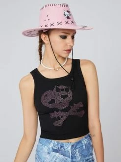 Kollyy Black Top Tank Top & Cami -Tops Sales 2cc5a5e5fd9ee8ccccd6d9b2125ccb01