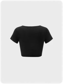 Kollyy Street Black Metal Cut Out Top T-Shirt 7 Kollyy Street Black Metal Cut Out Top T-Shirt -Tops Sales 2e445190dfb430fe7246d20cfe66ff51