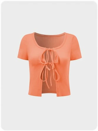 Kollyy Casual Apricot Top T-Shirt 6 Kollyy Casual Apricot Top T-Shirt - Image 6