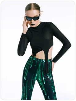 Kollyy Black Top T-Shirt