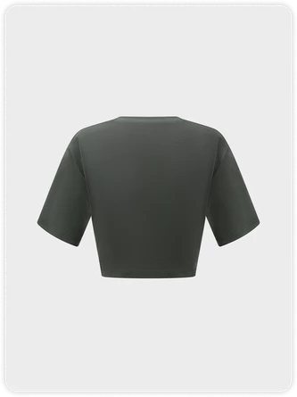 Kollyy 【Pre Order】Street Gray Graphic Metal Chain Top T-Shirt 4 Kollyy 【Pre Order】Street Gray Graphic Metal Chain Top T-Shirt - Image 4