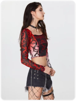 Kollyy Street Red Top T-Shirt -Tops Sales 33d8c5072857a61a6b2a8c6d27e04a9f