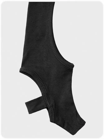 Kollyy Punk Black Lace-Up Design Cut Out Top T-Shirt 7 Kollyy Punk Black Lace-Up Design Cut Out Top T-Shirt - Image 7