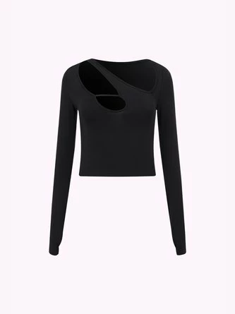 Kollyy Casual Black Top T-Shirt 1 Kollyy Casual Black Top T-Shirt