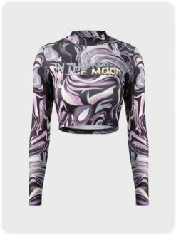 Kollyy Casual Purple Top T-Shirt