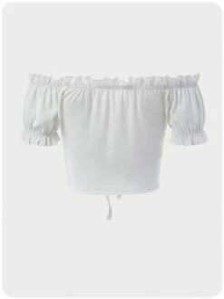 Kollyy White Top T-Shirt -Tops Sales 34ec768905cef163b5ea33511016de53