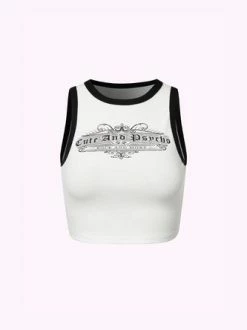 Kollyy Casual White Top Tank Top & Cami