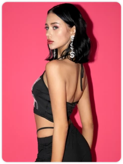 Kollyy Street Black Hotfix Rhinestone Mesh Top Tank Top & Cami 16 Kollyy Street Black Hotfix Rhinestone Mesh Top Tank Top & Cami -Tops Sales 35b09427305c2329bf9dbf9d260dda7b