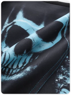 Kollyy Blue Skull Geometric Design Halloween Top Tank Top & Cami 14 Kollyy Blue Skull Geometric Design Halloween Top Tank Top & Cami -Tops Sales 365e6d1f73dfa449c5a731b2a79beff5