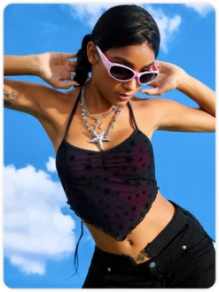 Kollyy Y2K Black Star Backless Top Tank Top & Cami -Tops Sales 3708b048c5c5de4b97b639a26ee2c070