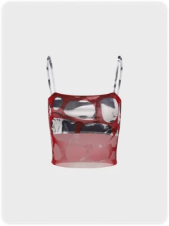 Kollyy Art Red Top Tank Top & Cami