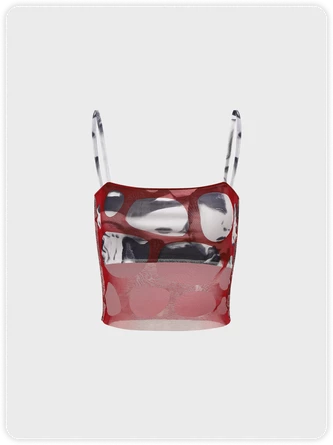 Kollyy Art Red Top Tank Top & Cami 1 Kollyy Art Red Top Tank Top & Cami