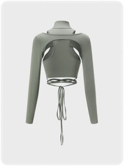 Kollyy Edgy Gray Tiered Design Cut Out Top T-Shirt -Tops Sales 37a98234ecf5e6d4f3fdfbe8141072bb