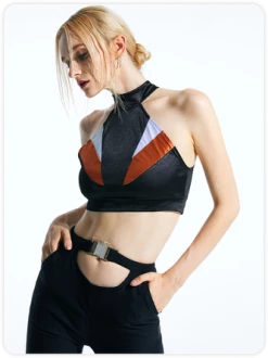 Kollyy Black Top Tank Top & Cami