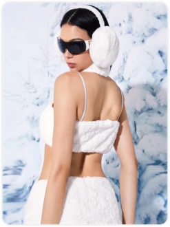 Kollyy Y2k White Sherpa Top Tank Top & Cami -Tops Sales 3a3d2f8f6b7ba98f98cd2f5aef1c1c18