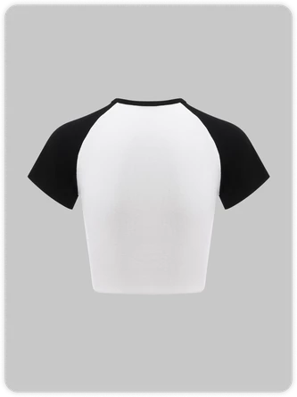 Kollyy Street White Letter Top T-Shirt 4 Kollyy Street White Letter Top T-Shirt - Image 4