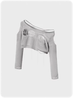 Kollyy Street Gray Asymmetrical Design Cut Out Top Sweater 16 Kollyy Street Gray Asymmetrical Design Cut Out Top Sweater -Tops Sales 3e6438d495b7611b675353b6cb3d4959