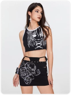 Kollyy Street Black Top Tank Top & Cami