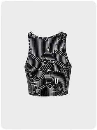 Kollyy Vintage Black Top Tank Top & Cami 4 Kollyy Vintage Black Top Tank Top & Cami - Image 4