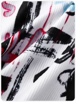 Kollyy Edgy White Graffiti Lace Up Halloween Top Women Top -Tops Sales 3efc8fdc53d1bba674fa151ef6e9c6ab