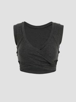 Kollyy Simple Deep Gray Top Tank Top & Cami -Tops Sales 3f7f88a6d334385e94ea3f933be1b3e3