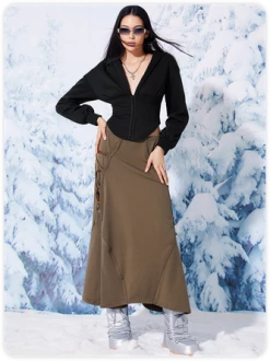 Kollyy Street Black Hoodie Corset Top Hoodie & Sweatshirt -Tops Sales 3fe7e1dc2cc502748d7cccd2aacb73ea