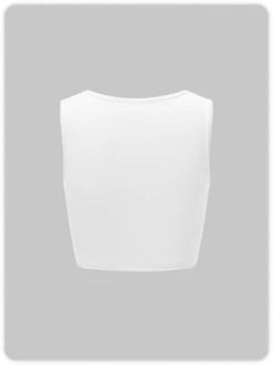 Kollyy Edgy White Cut Out Top Tank Top & Cami 7 Kollyy Edgy White Cut Out Top Tank Top & Cami -Tops Sales 4034077807ceec4a4ed0e50b350a4012