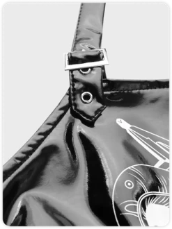 Kollyy Punk Black Graphic Leather Halloween Top Tank Top & Cami -Tops Sales 40fb9e5b2b9dc2aa435a7024e168fa2d