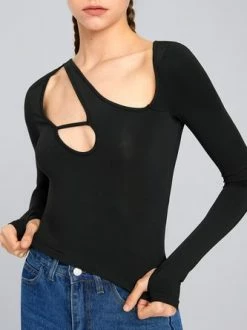 Kollyy Casual Black Top T-Shirt 15 Kollyy Casual Black Top T-Shirt -Tops Sales 420c366fd4b05be878c289a1f28d649c