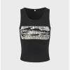 Kollyy Casual Black Top Tank Top & Cami