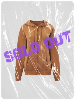 Kollyy Casual Coffee Top Hoodie & Sweatshirt