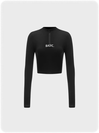 Kollyy Street Black Basic Zip Cyberpunk Top T-Shirt 1 Kollyy Street Black Basic Zip Cyberpunk Top T-Shirt