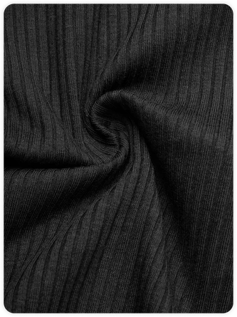 Kollyy Punk Black Removable Straps Top T-Shirt 2 Kollyy Punk Black Removable Straps Top T-Shirt - Image 2