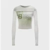 Kollyy Street White Cut Out Patchwork Top T-Shirt