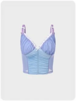 Kollyy Sweet Blue Sleeveless Ombre Top Tank Top & Cami