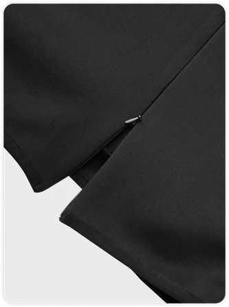 Kollyy Edgy Black Deconstructed Top Hoodie & Sweatshirt 5 Kollyy Edgy Black Deconstructed Top Hoodie & Sweatshirt - Image 5