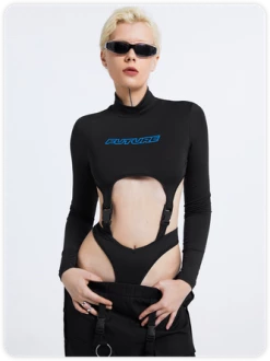 Kollyy Y2K Black Buckle Top Bodysuit 14 Kollyy Y2K Black Buckle Top Bodysuit -Tops Sales 49b273e5c5da38e27b1d364f60c50242