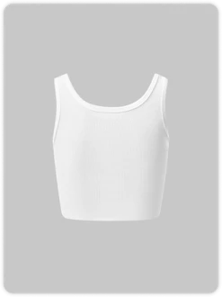 Kollyy Casual White Top Tank Top & Cami 7 Kollyy Casual White Top Tank Top & Cami -Tops Sales 49dbc30046e70701ab21a03097f424d1