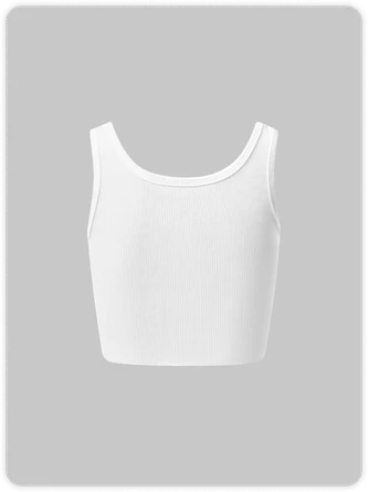 Kollyy Casual White Top Tank Top & Cami 4 Kollyy Casual White Top Tank Top & Cami - Image 4