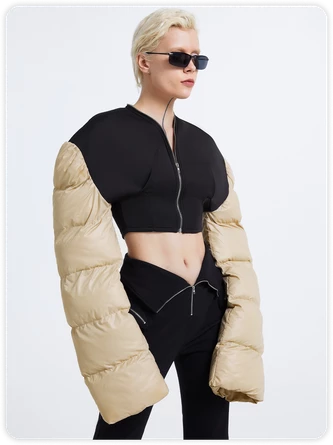 Kollyy Street Apricot Oversized Cyberpunk Top Outwear 3 Kollyy Street Apricot Oversized Cyberpunk Top Outwear - Image 3