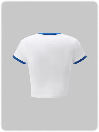 Kollyy Street White Figure Letter Top T-Shirt 4 Kollyy Street White Figure Letter Top T-Shirt - Image 4