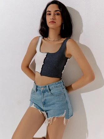 Kollyy Casual Gray Top Tank Top & Cami 3 Kollyy Casual Gray Top Tank Top & Cami - Image 3