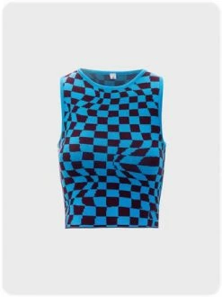 Kollyy Casual Blue Top Tank Top & Cami