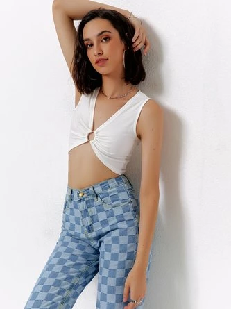 Kollyy Casual Black Top Tank Top & Cami 3 Kollyy Casual Black Top Tank Top & Cami - Image 3