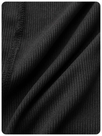 Kollyy Edgy Black Lace Up Top Bodysuit 3 Kollyy Edgy Black Lace Up Top Bodysuit - Image 3