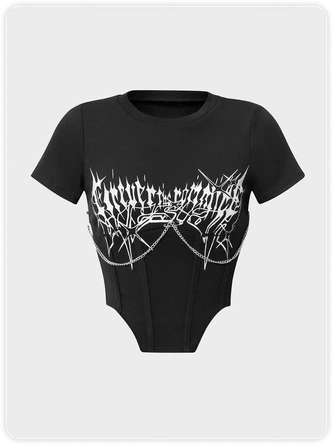 Kollyy Fashion White Top T-Shirt 2 Kollyy Fashion White Top T-Shirt - Image 2