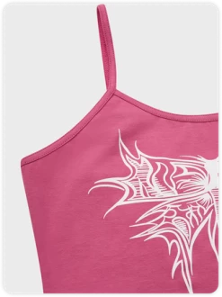 Kollyy Y2k Black Butterfly Painting Top Tank Top & Cami 11 Kollyy Y2k Black Butterfly Painting Top Tank Top & Cami -Tops Sales 511eeb49619d1e82077915b7644b3d3a